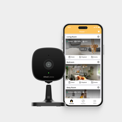 AlfredCam Black - Indoor Security Camera