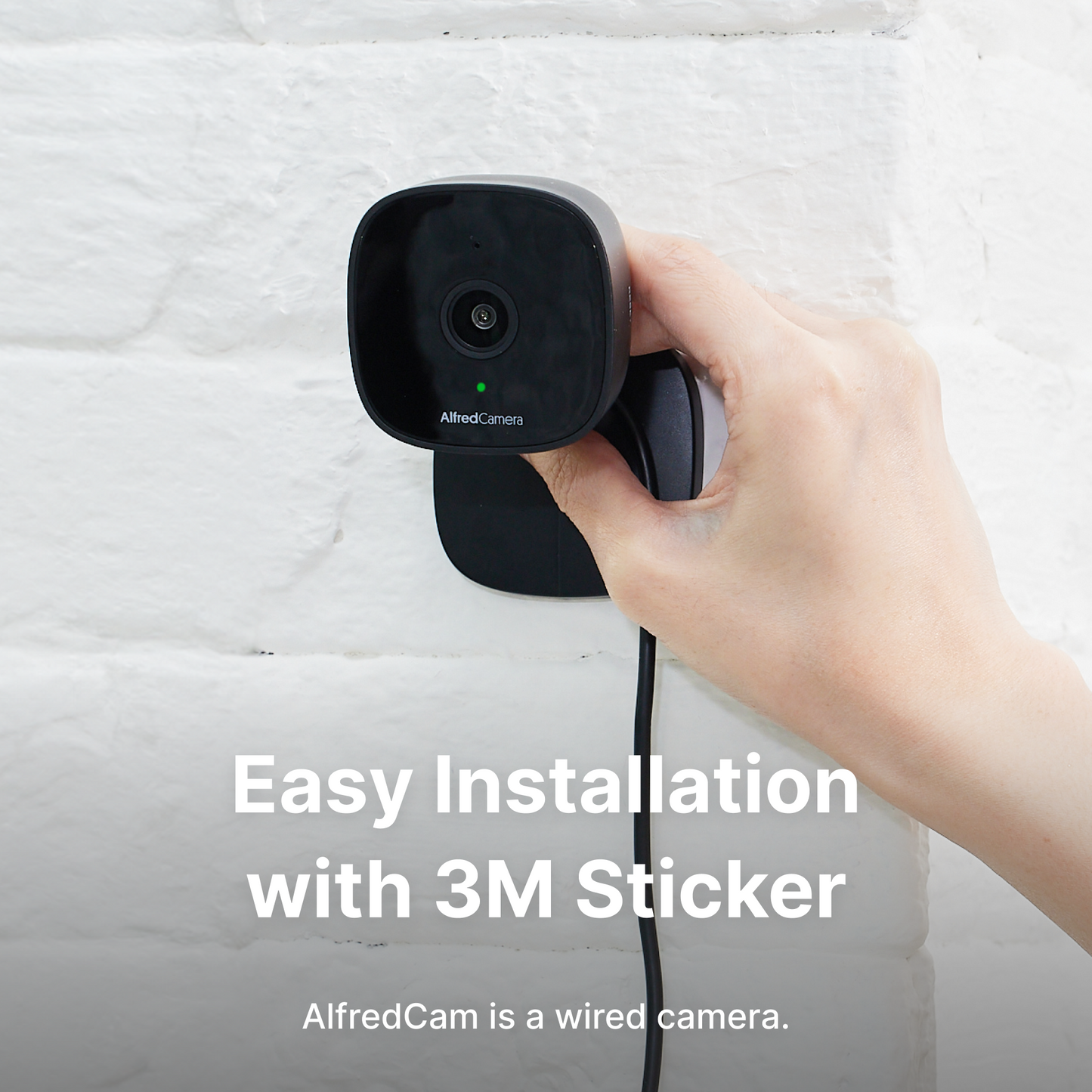 [3-Pack] AlfredCam Black - Indoor Security Camera