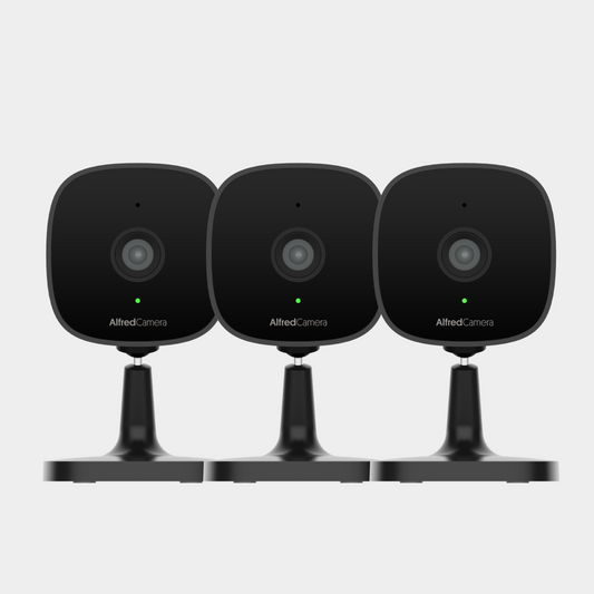 [3-Pack] AlfredCam Black - Indoor Security Camera